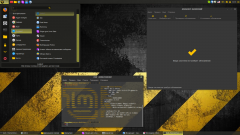 Cinnamon  LM 18.2 Dark / Yellow