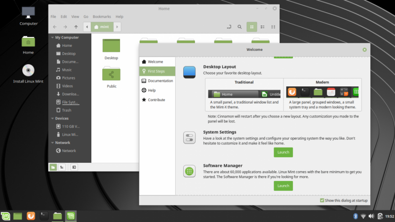 Linux Mint 19.1 Cinnamon