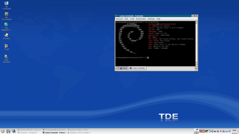 Debian 8.6 и Trinity Desktop Environment R14.0.4